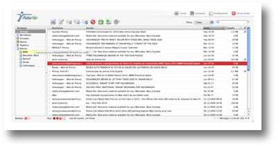 Organice su correo arrastrando y soltando (Drag & Drop)